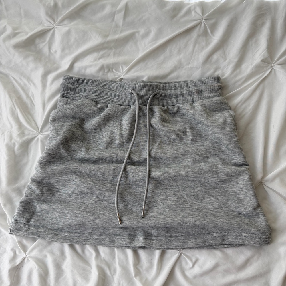Light Gray Mini Skirt